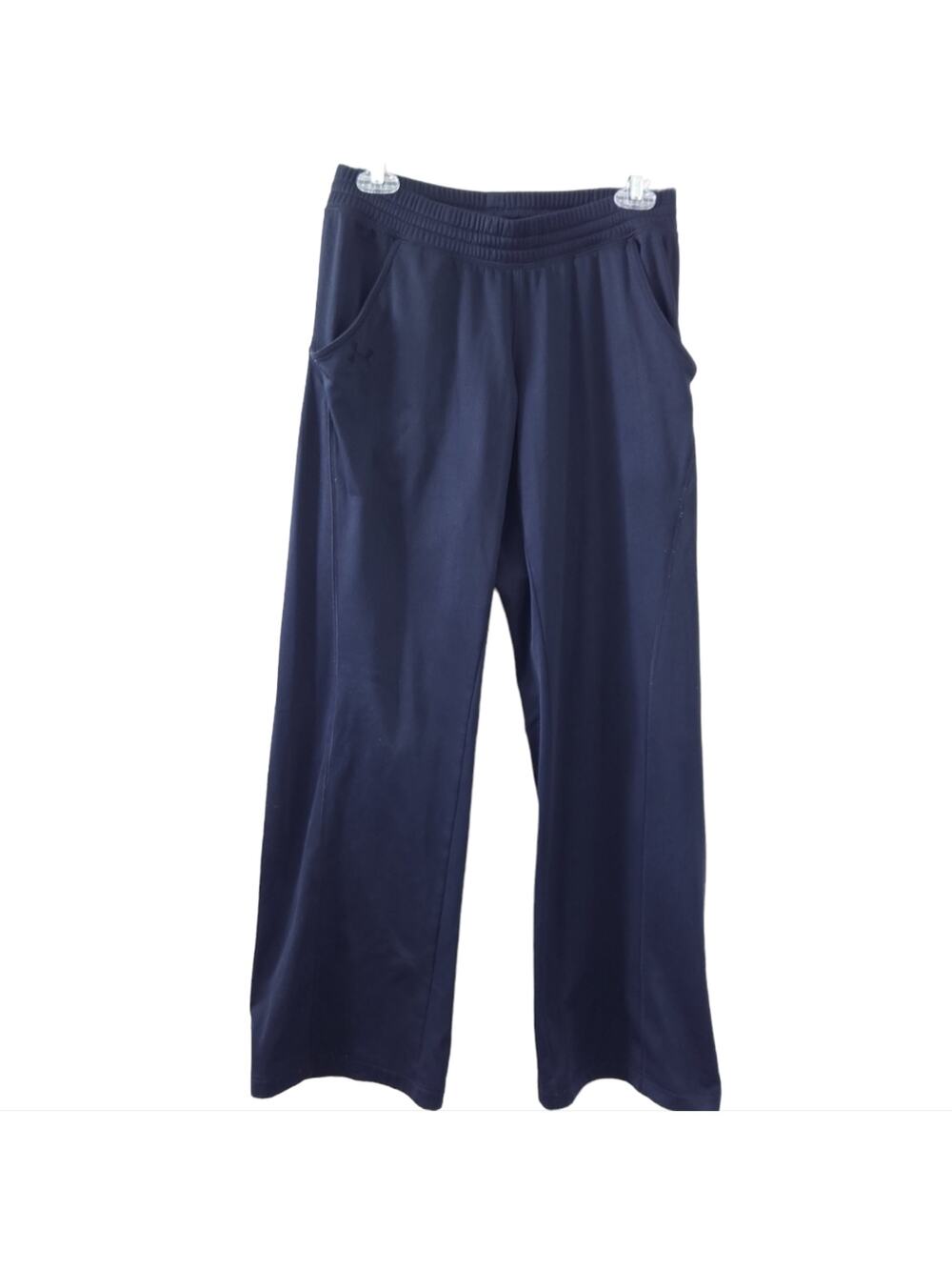 Under Armour Pull On Pants Medium Black Athleisure Activewear Pants Elastic Band